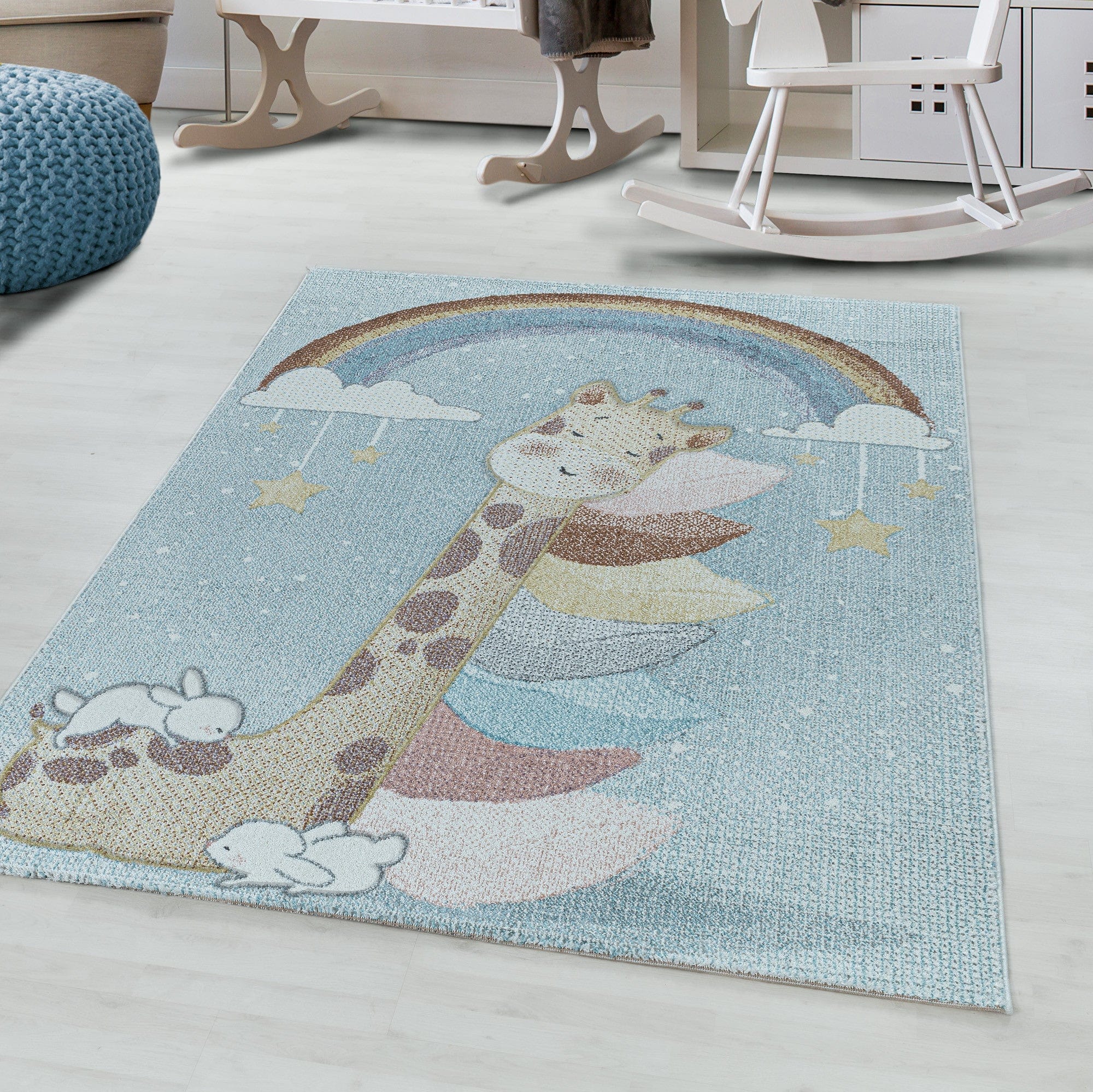 Tappeto per bambini Lucky Blu (1)