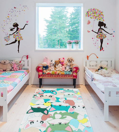Tappeto per bambini Meow 2048 Multicolore (1)