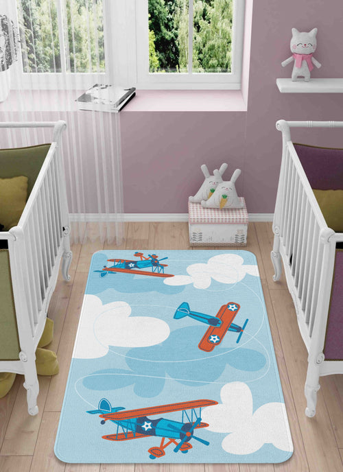 Tappeto per bambini Planes 1035 Multicolore (1)