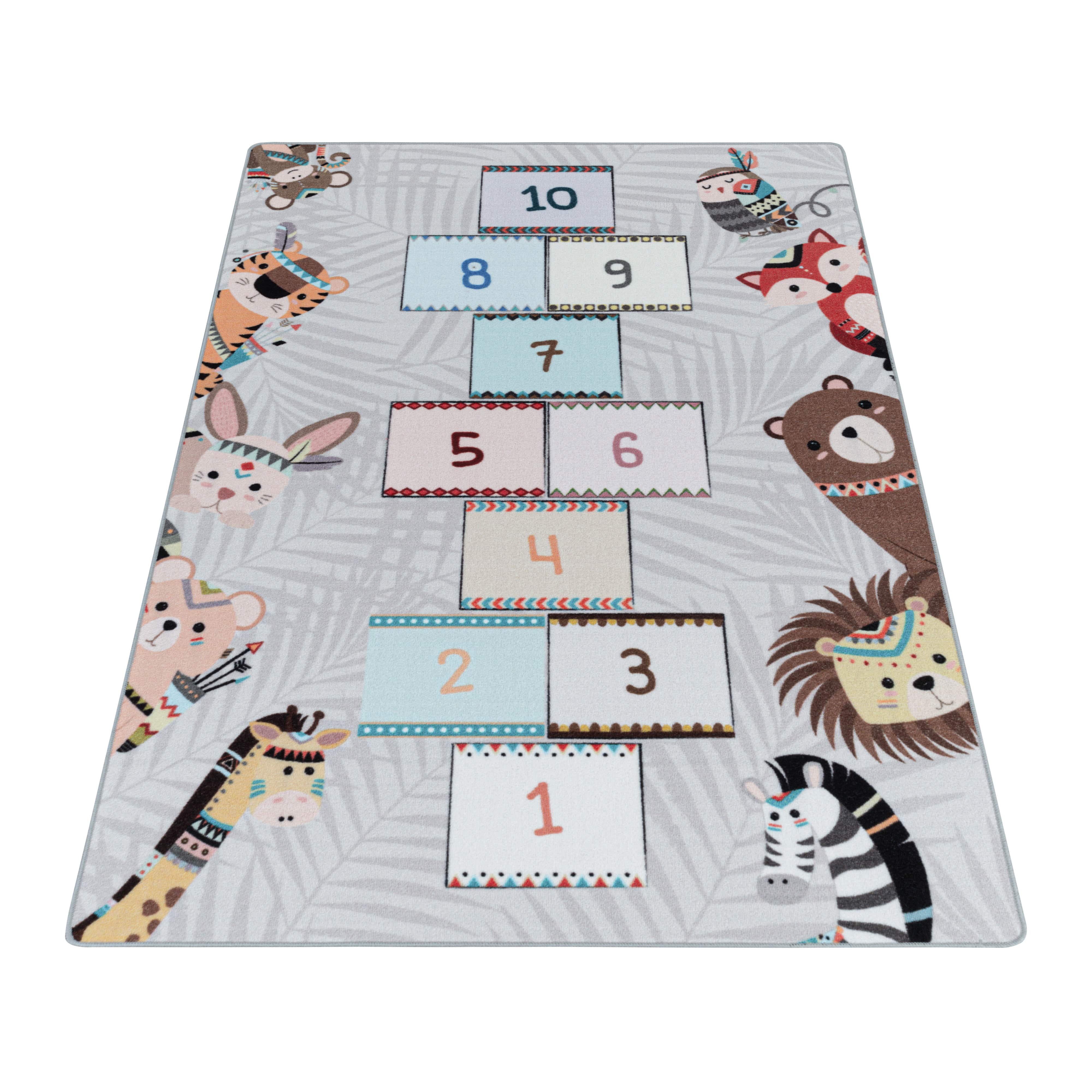 Tappeto per bambini Play 2903 Hopscotch Grigio (2)