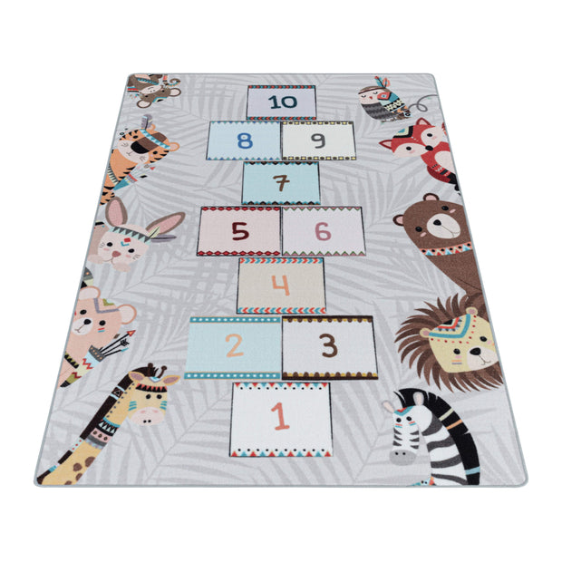 Tappeto per bambini Play 2903 Hopscotch Grigio (2)