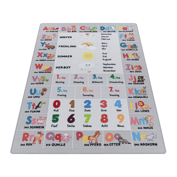 Tappeto per bambini Play 2904 Animals Grigio (2)
