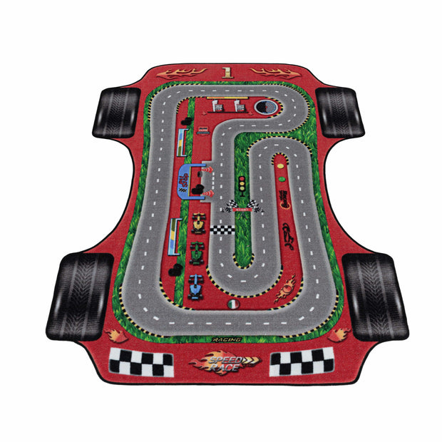 Tappeto per bambini Play 2907 Racetrack Rosso (2)