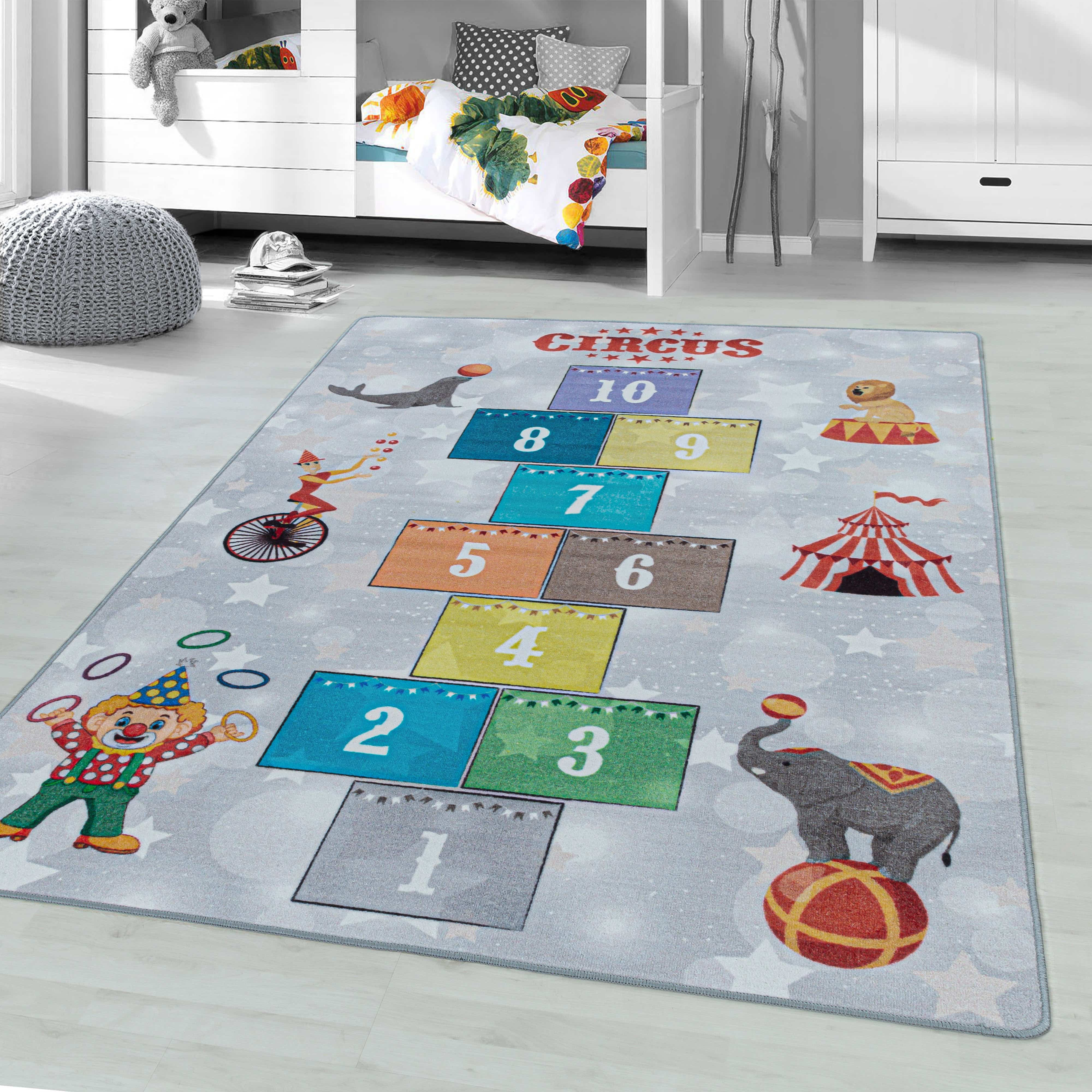 Tappeto per bambini Play 2909 Hopscotch Grigio (1)
