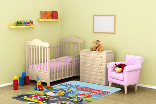 Tappeto per bambini Race 1026 Multicolore