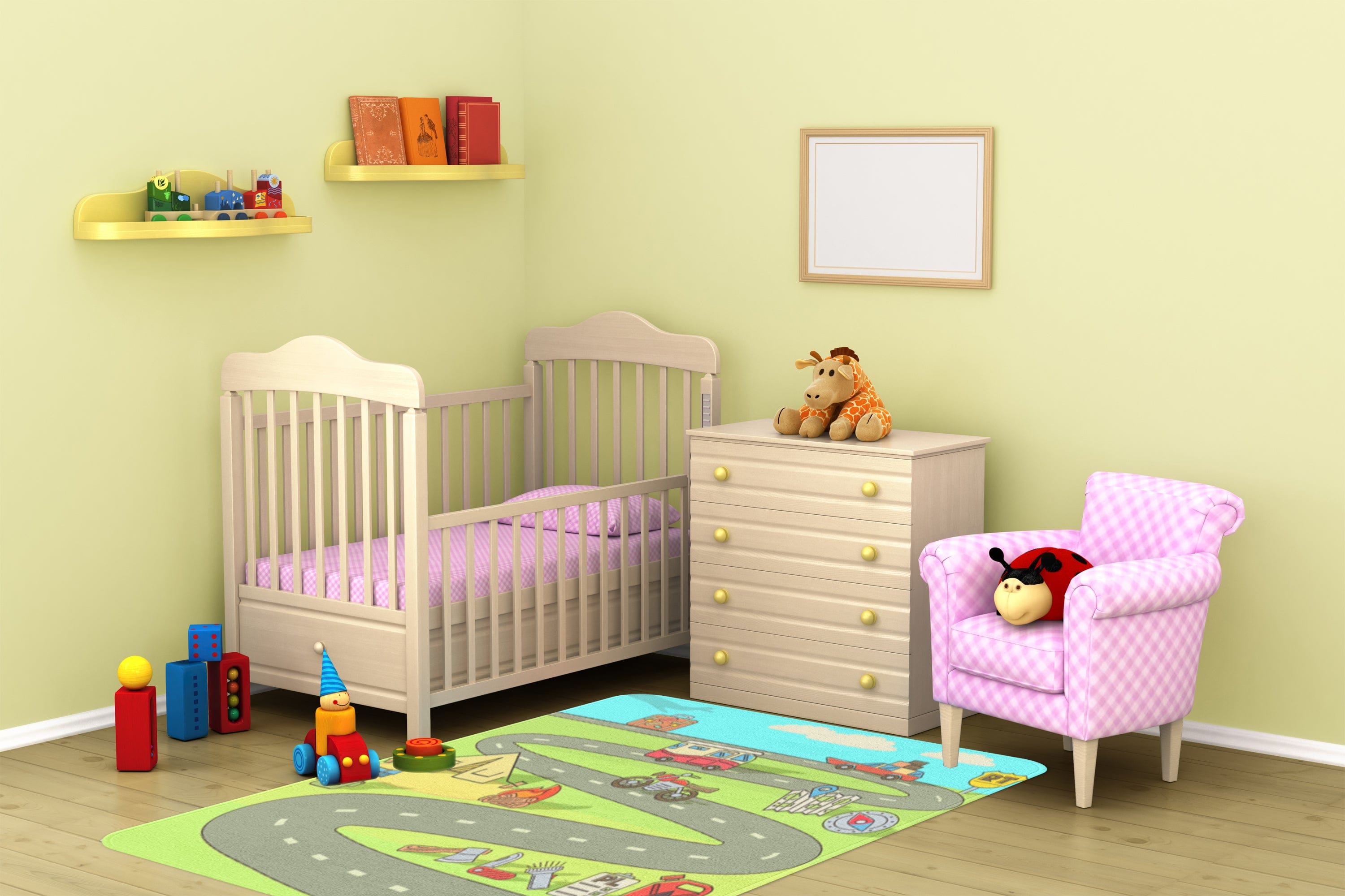 Tappeto per bambini Road 1040 Multicolore