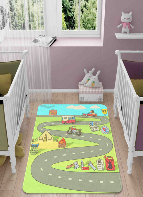Tappeto per bambini Road 1040 Multicolore (1)
