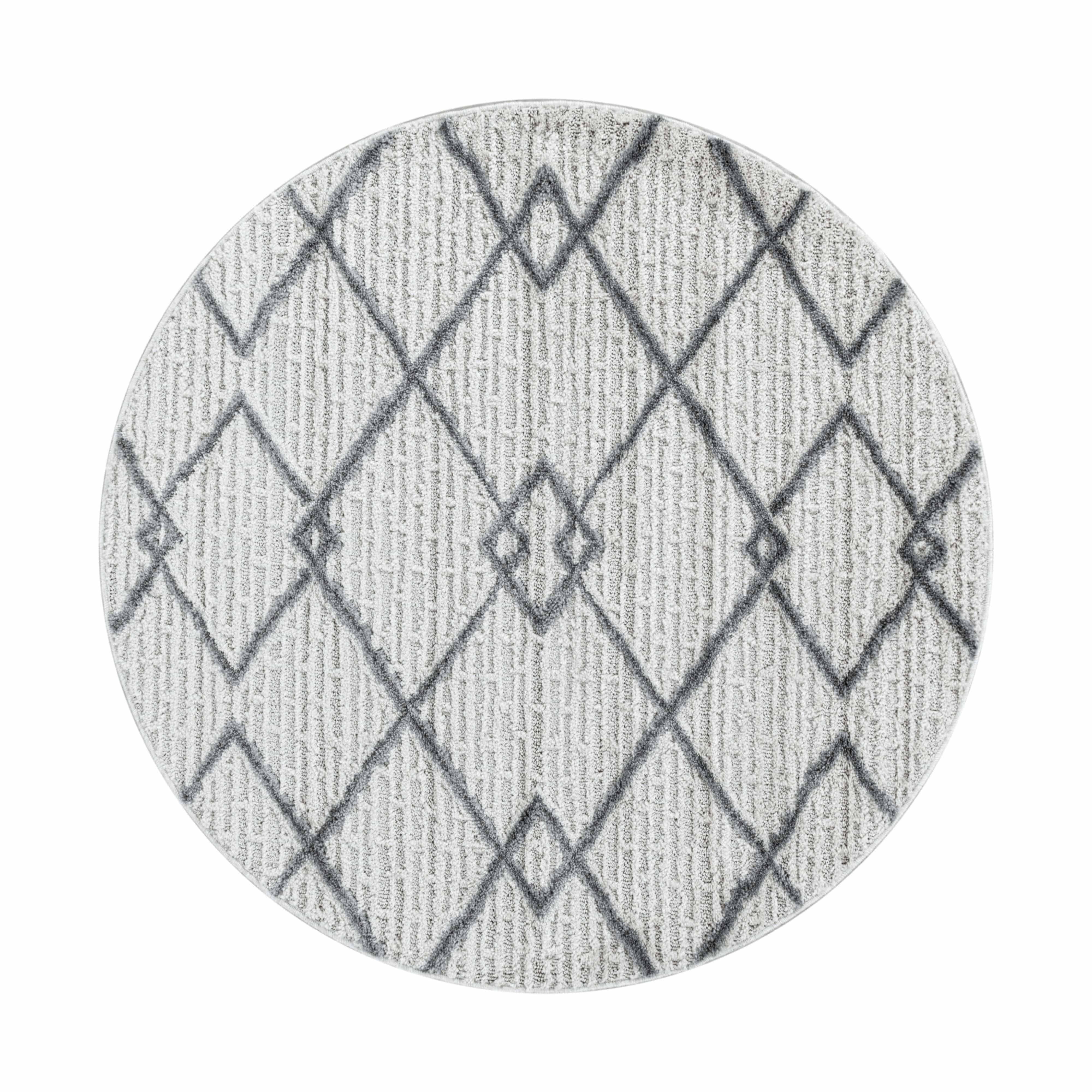 Tappeto Pisa 4701 Round Boho Design Crema & AYYTPCH-PISA4701CREAM-ROUND