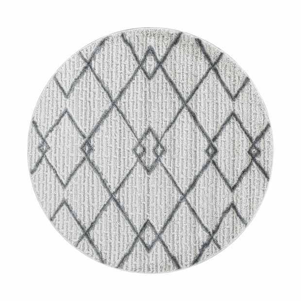 Tappeto Pisa 4701 Round Boho Design Crema & AYYTPCH-PISA4701CREAM-ROUND