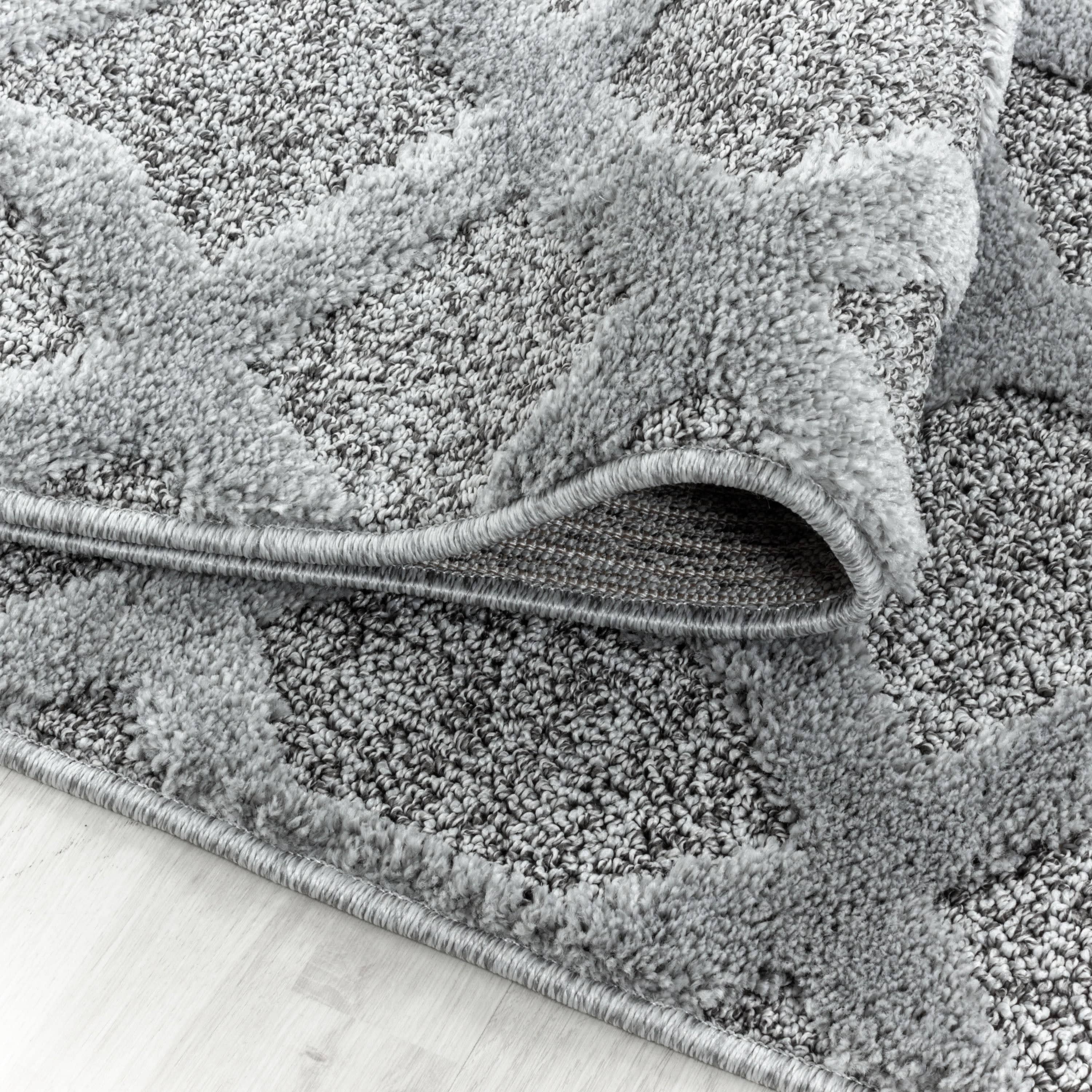 Tappeto Pisa 4702 Round Geometric Grigio (2)