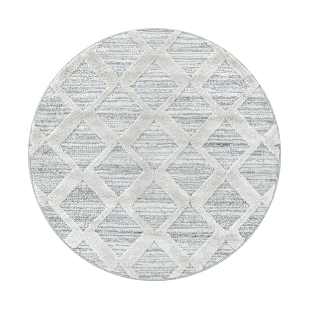Tappeto Pisa 4703 Round Boho Design Grigio & AYYTPCH-PISA4703GREY-ROUND