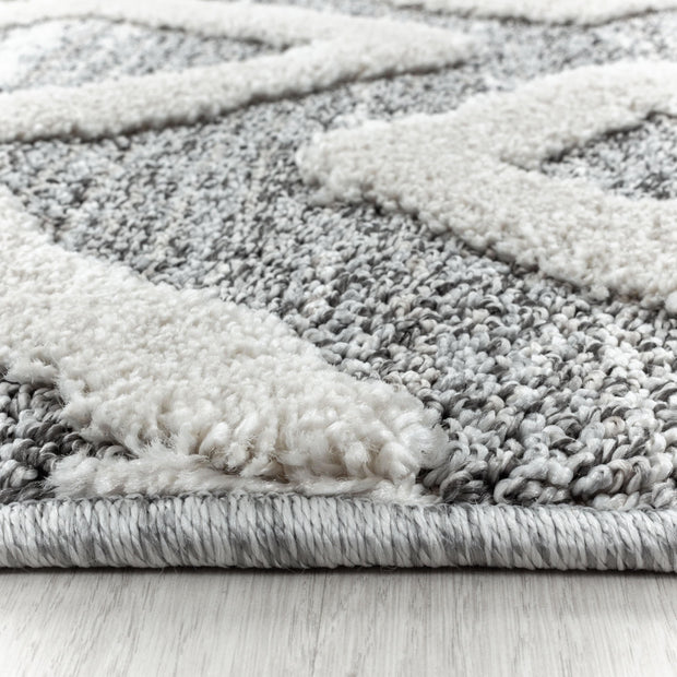 Tappeto Pisa 4704 Round Boho Design Grigio (1)