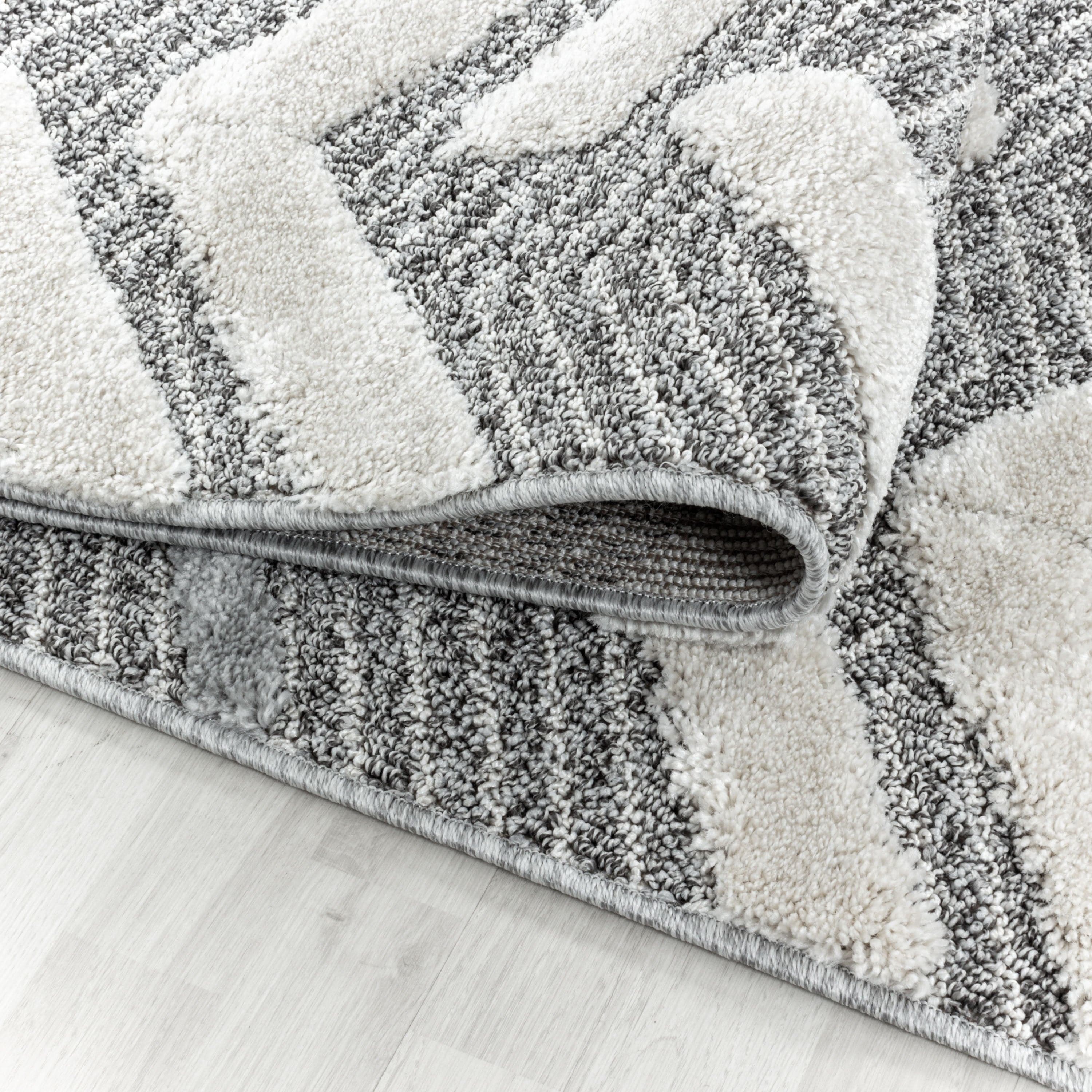 Tappeto Pisa 4705 Berber Design Grigio (4)