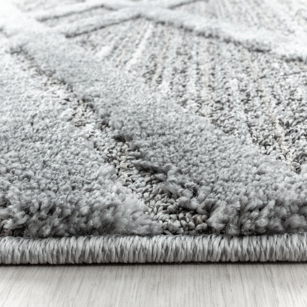 Tappeto Pisa 4706 Round Boho Design Grigio (1)