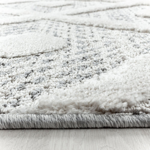 Tappeto Pisa 4707 Round Geometric Grigio (1)