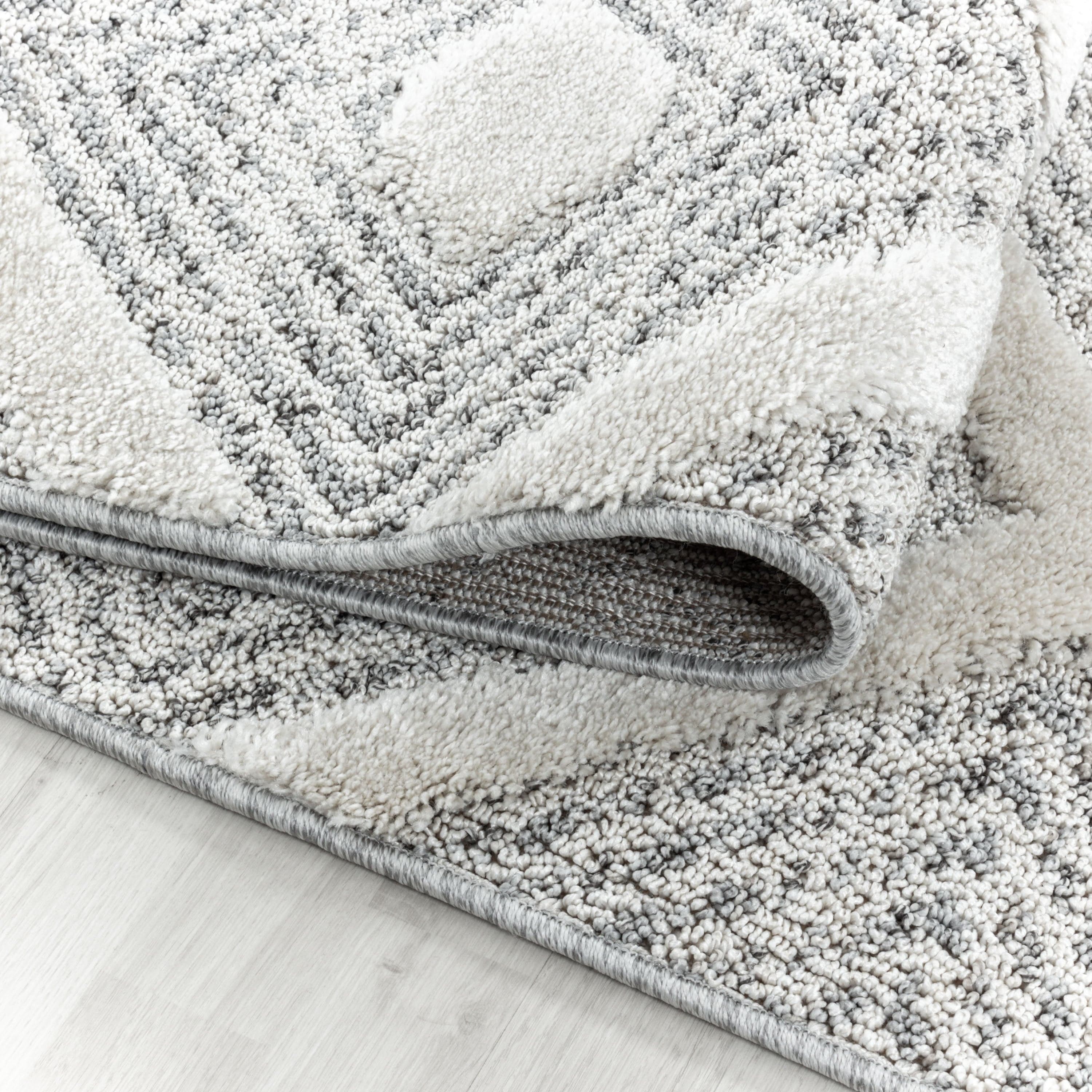 Tappeto Pisa 4707 Round Geometric Grigio (2)
