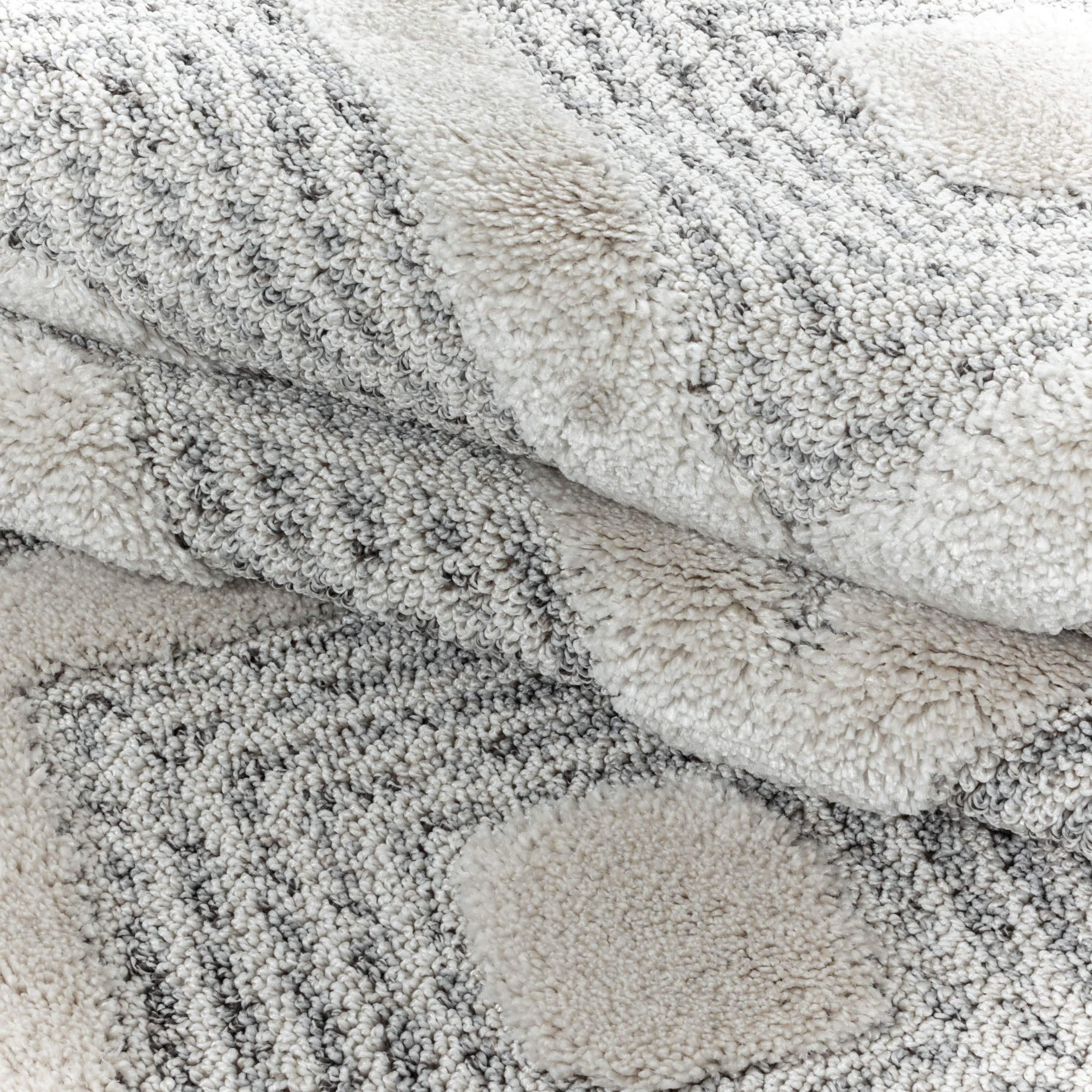 Tappeto Pisa 4707 Round Geometric Grigio (3)