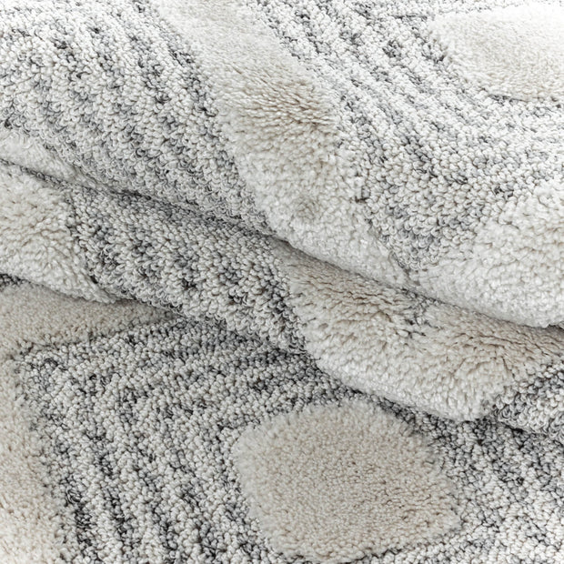 Tappeto Pisa 4707 Round Geometric Grigio (3)