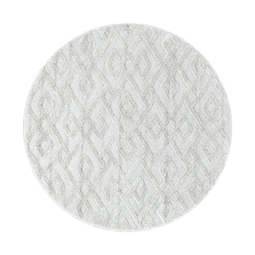 Tappeto Pisa 4708 Round Geometric Crema & AYYTPCH-PISA4708CREAM-ROUND & AYYTPCH-PISA4708CREAM-ROUND