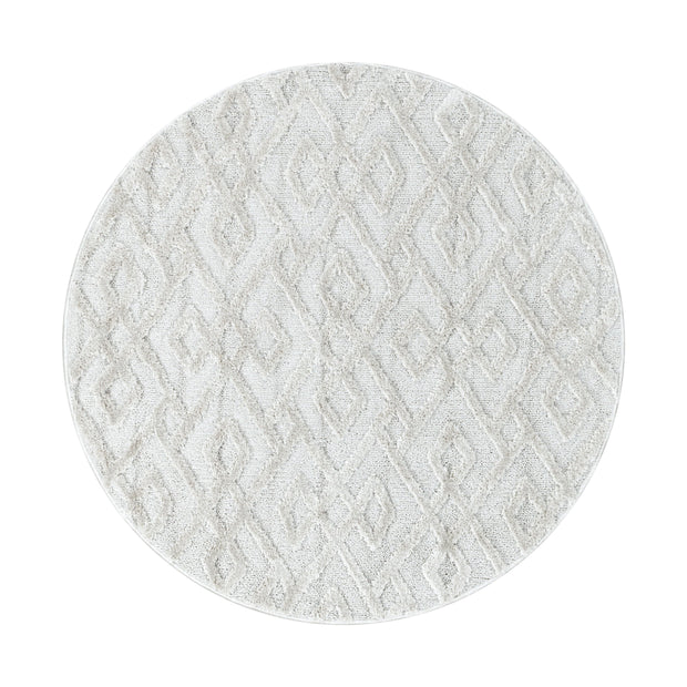 Tappeto Pisa 4708 Round Geometric Crema & AYYTPCH-PISA4708CREAM-ROUND & AYYTPCH-PISA4708CREAM-ROUND