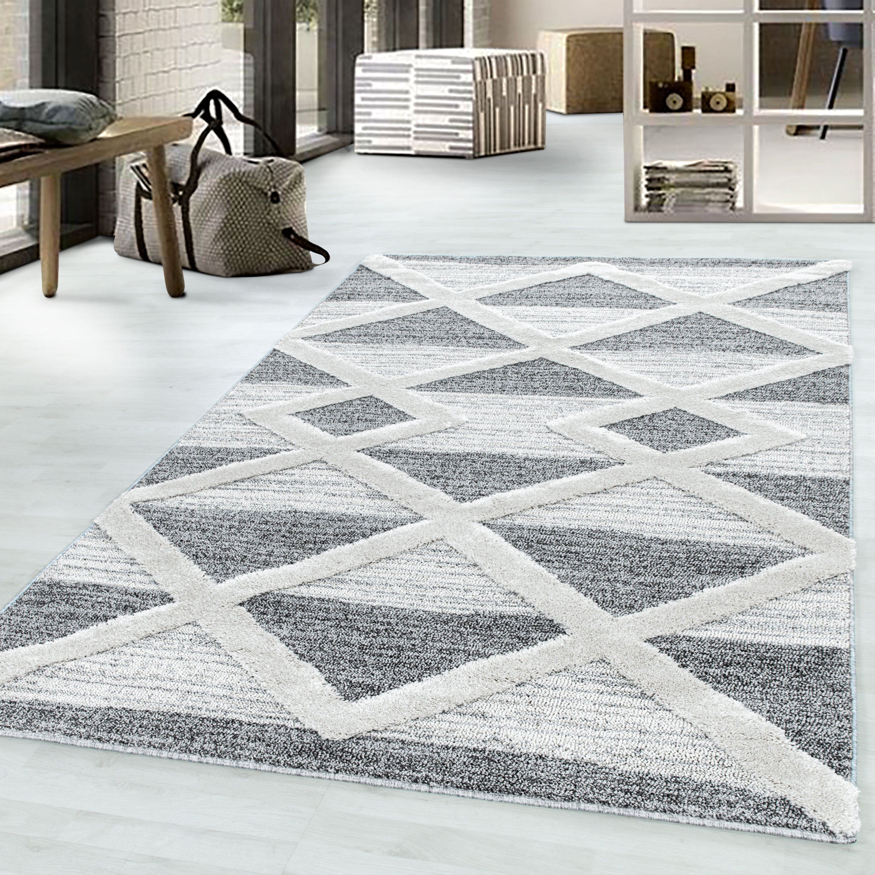 Tappeto Pisa 4709 Geometric Grigio (1)