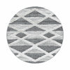 Tappeto Pisa 4709 Round Geometric Grigio & AYYTPCH-PISA4709GREY-ROUND & AYYTPCH-PISA4709GREY-ROUND