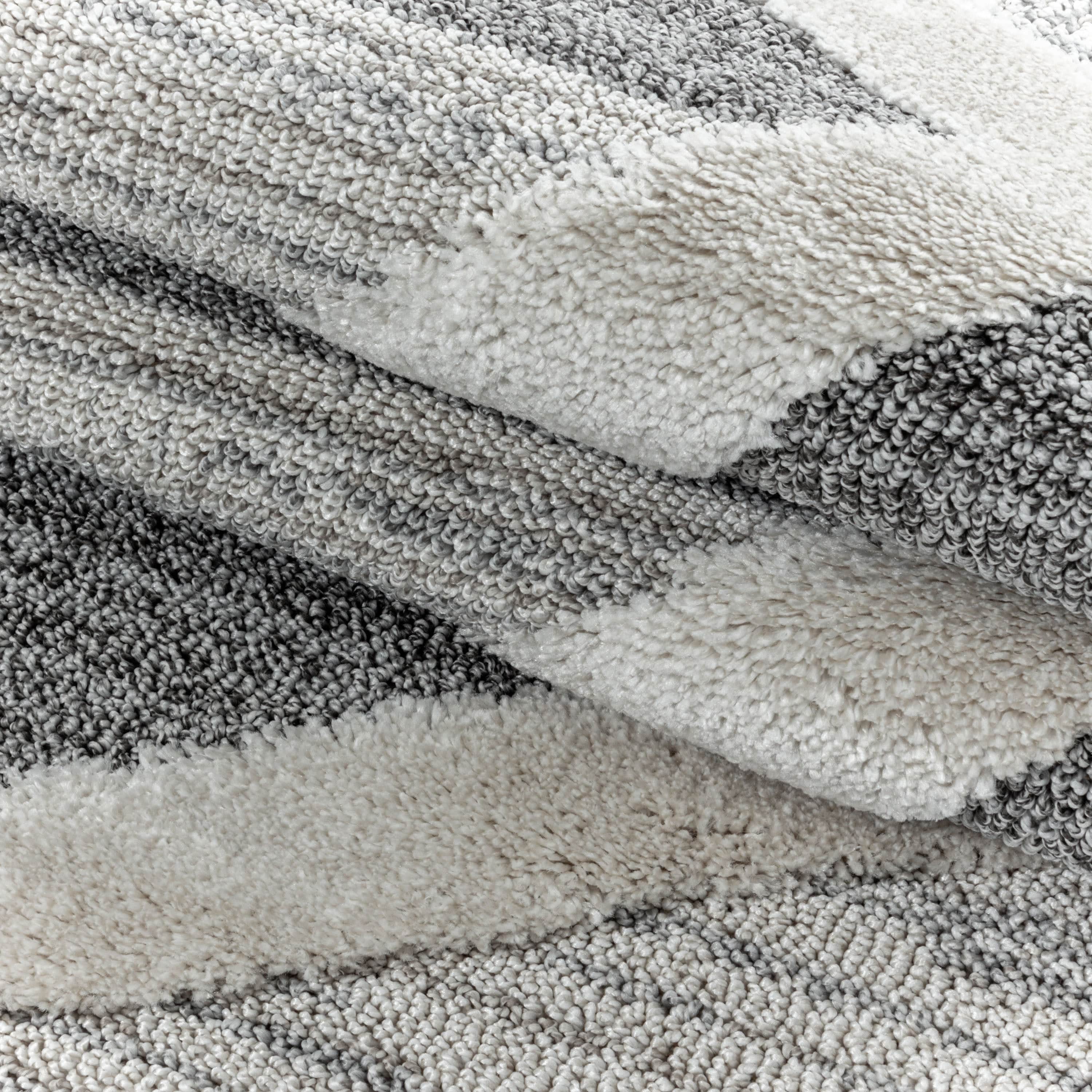 Tappeto Pisa 4709 Round Geometric Grigio (3)