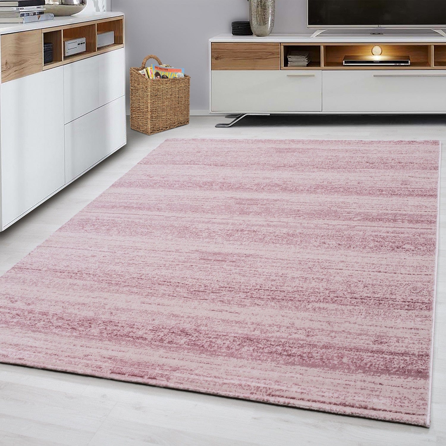Ayyildiz Teppiche Tappeto Plus 8000 Unicolor Rosa