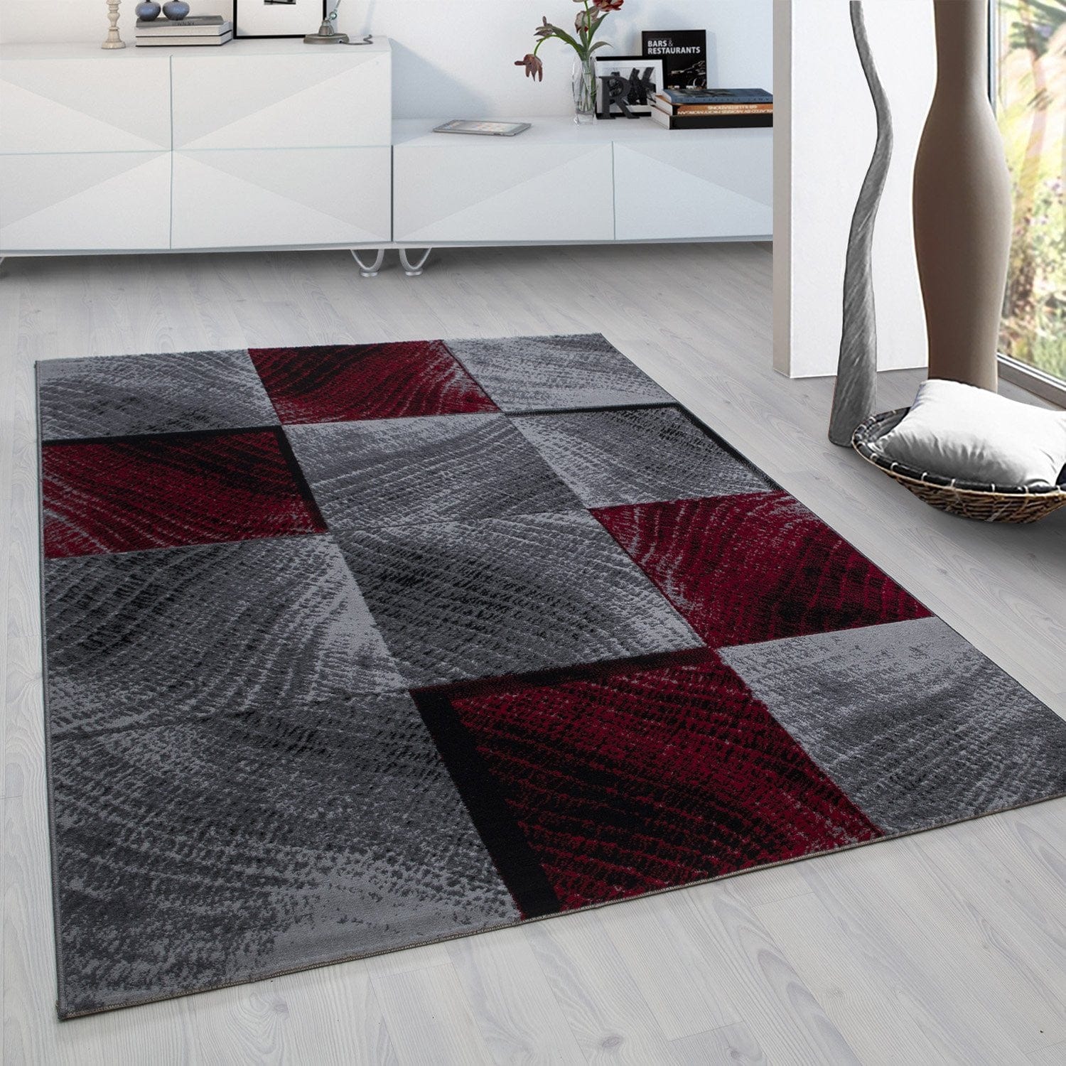 Ayyildiz Teppiche Tappeto Plus 8003 Checkered Rosso