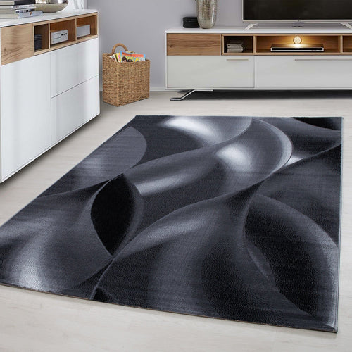 Ayyildiz Teppiche Tappeto Plus 8008 Abstract Waves Nero