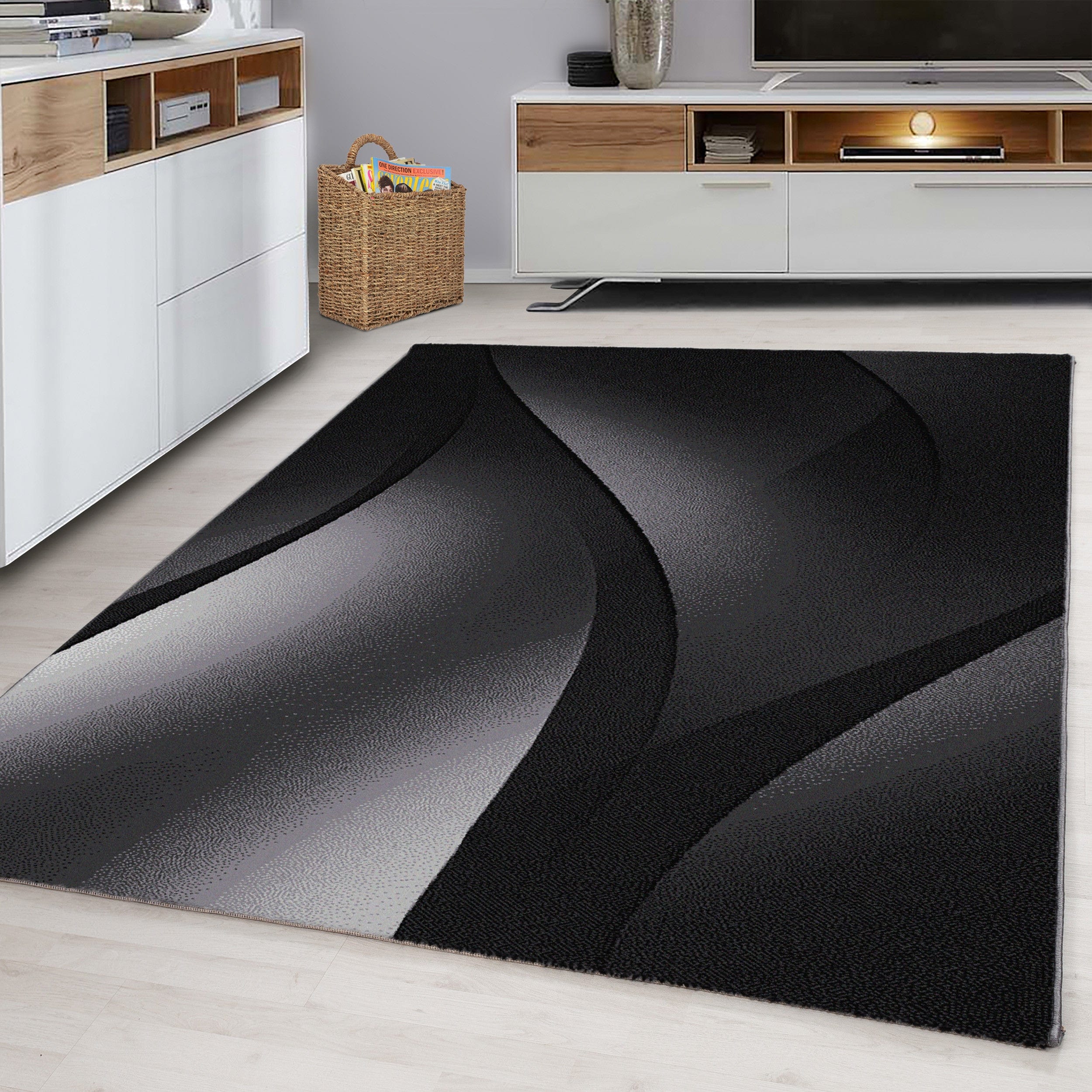 Ayyildiz Teppiche Tappeto Plus 8010 Ombre Nero