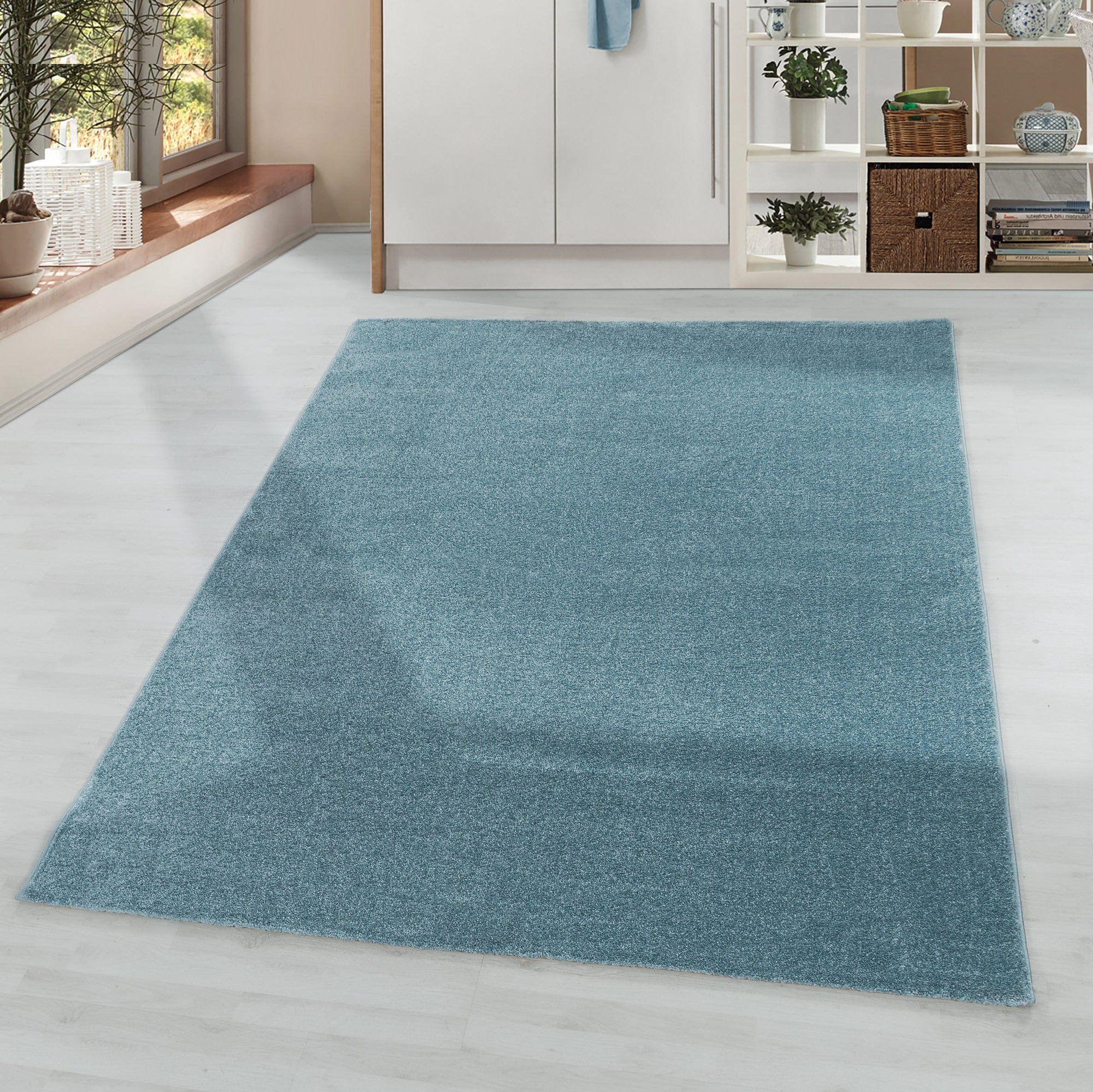 Tappeto Rio 4600 Unicolor Blu (1)