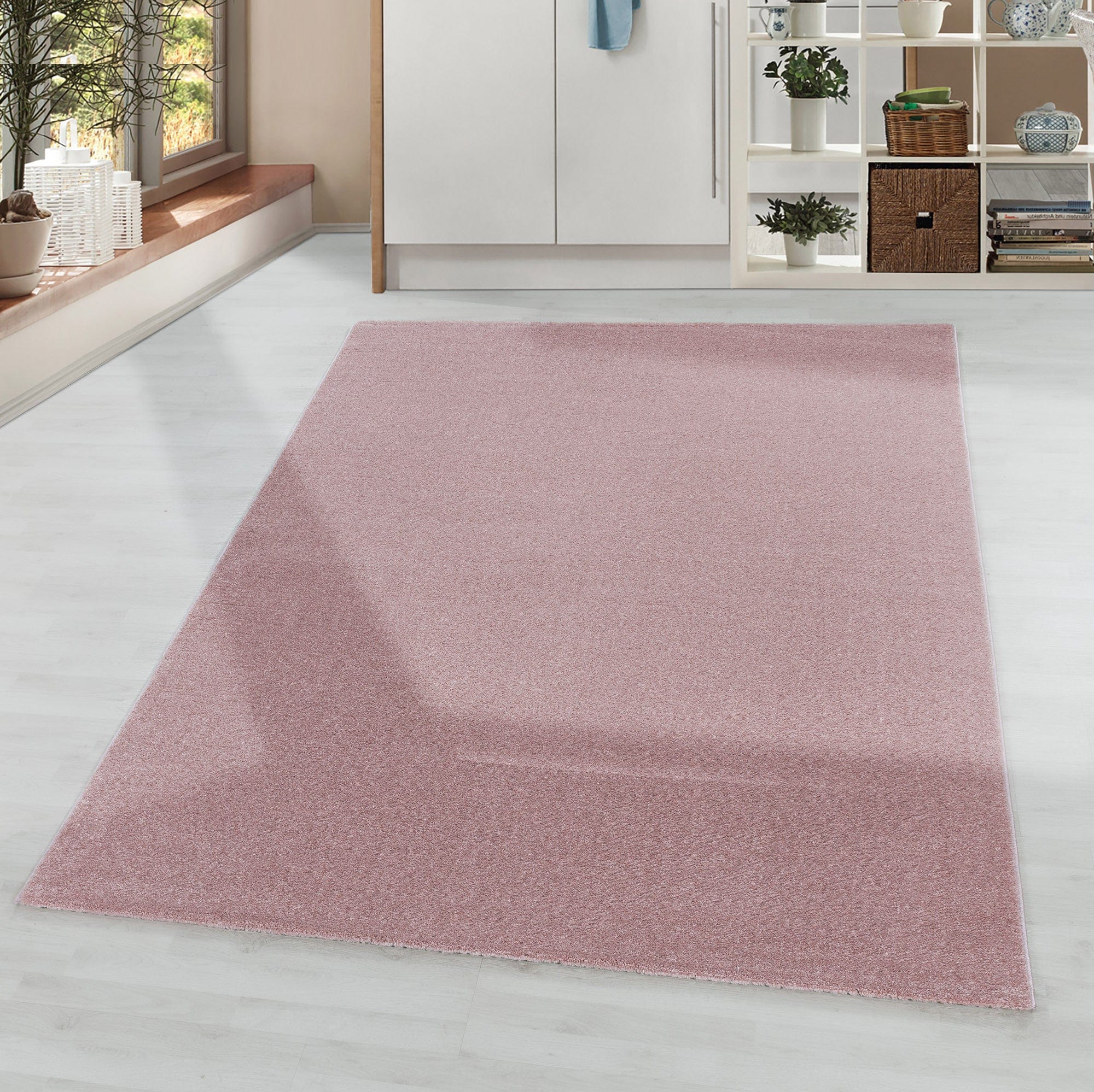 Tappeto Rio 4600 Unicolor Rosa (1)