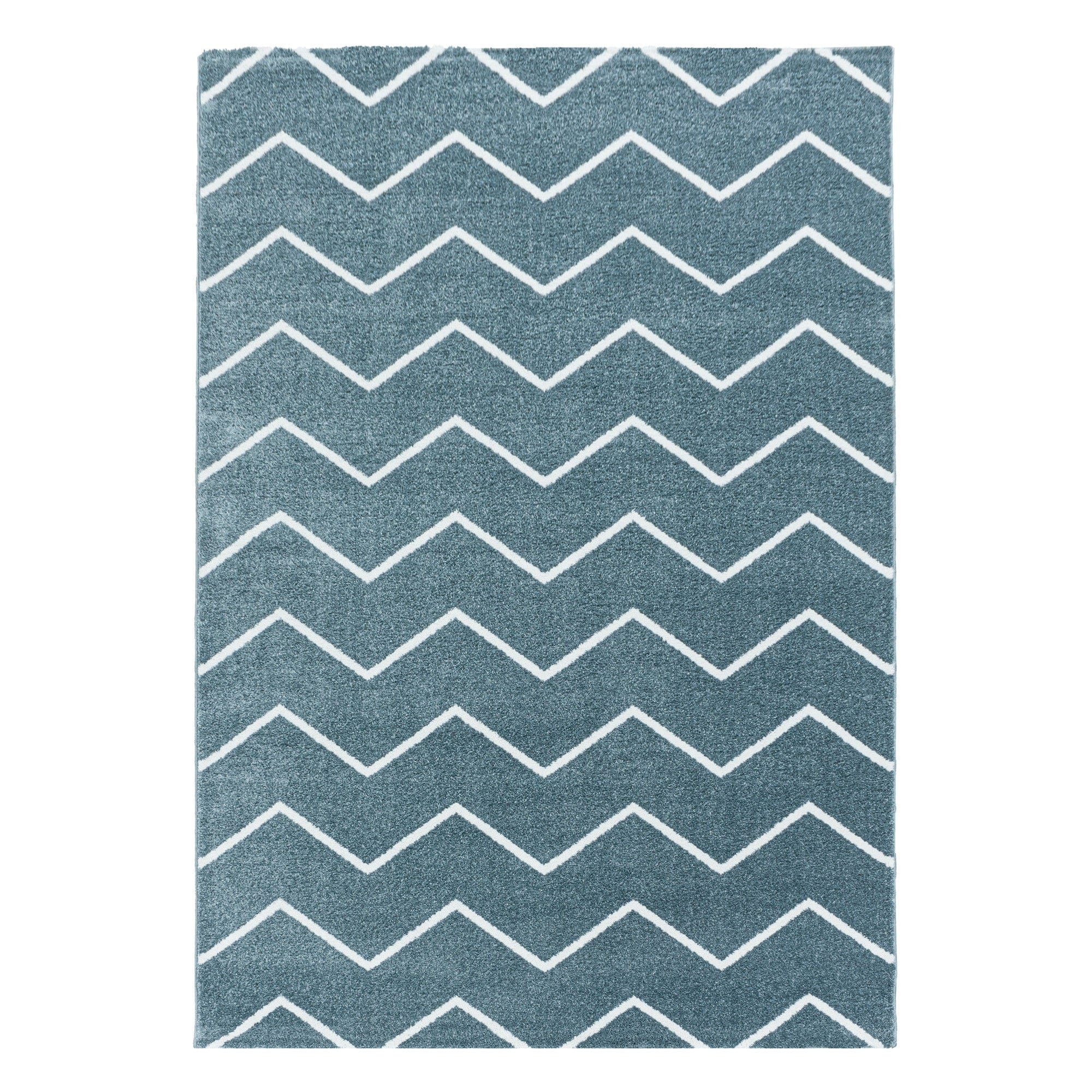 Tappeto Rio 4602 Chevron Design Blu & AYYTPCH-RIO4602BLUE & AYYTPCH-RIO4602BLUE