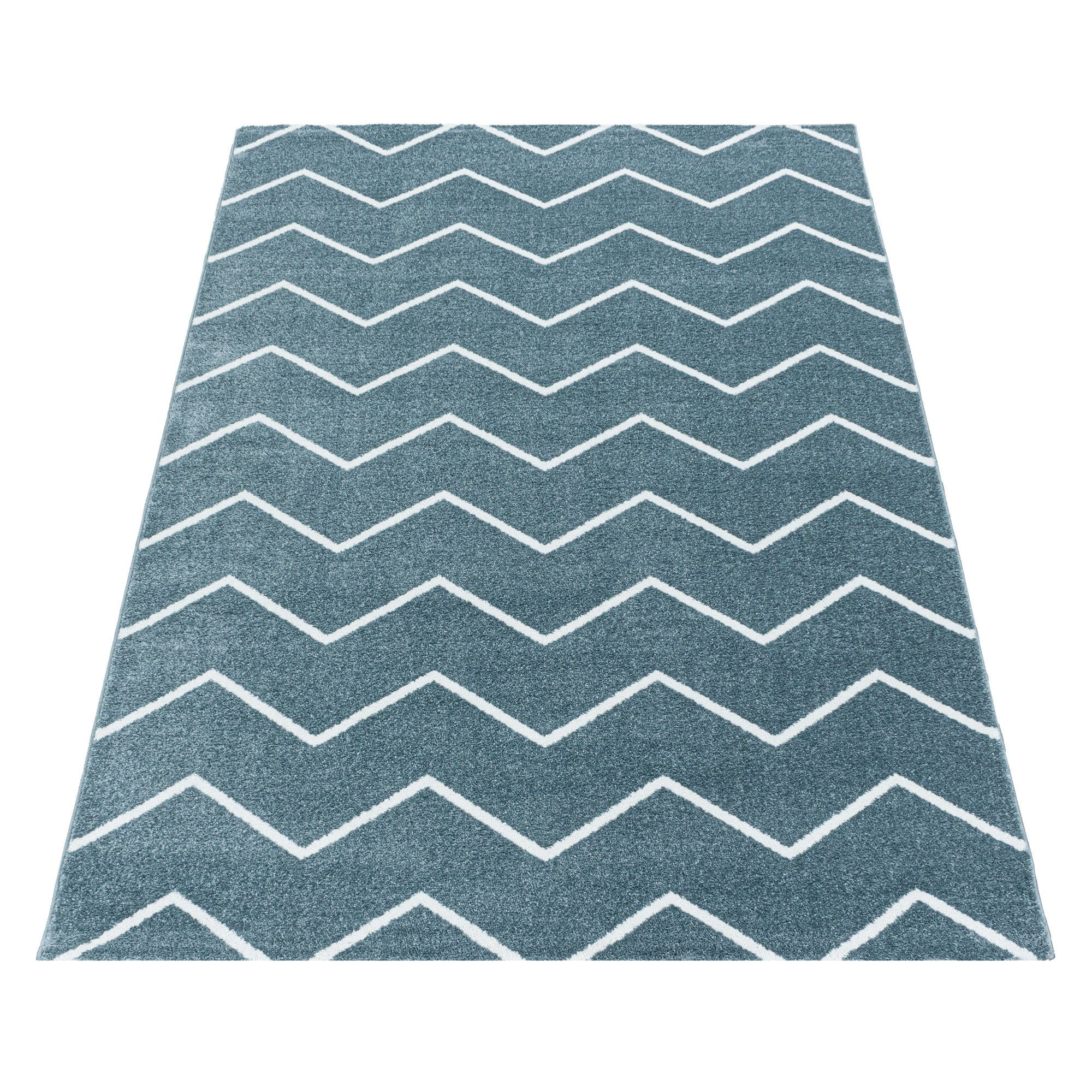 Tappeto Rio 4602 Chevron Design Blu (2)
