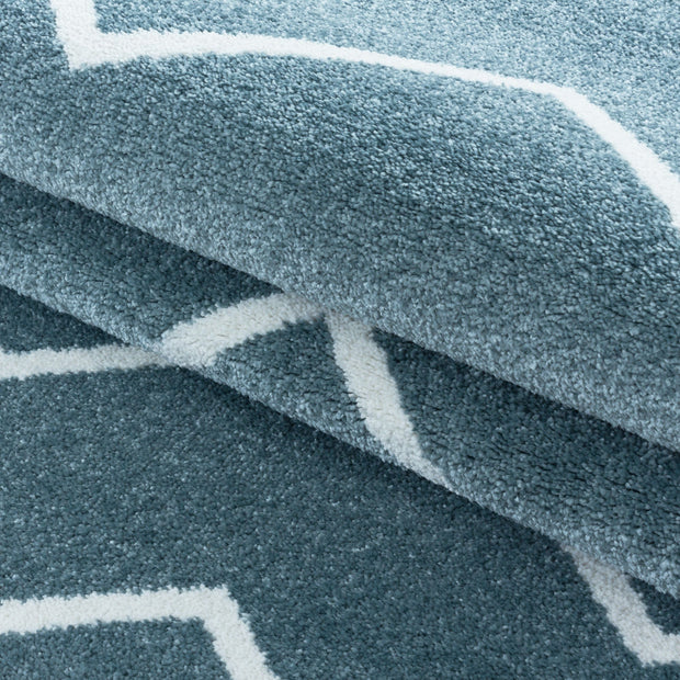 Tappeto Rio 4602 Chevron Design Blu (5)