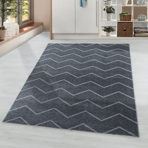 Tappeto Rio 4602 Chevron Design Grigio (1)