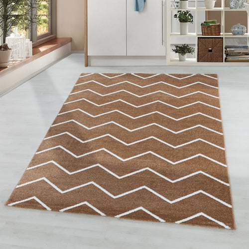 Tappeto Rio 4602 Chevron Design Rame (1)