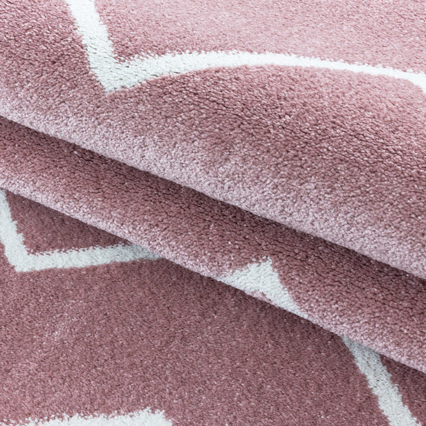 Tappeto Rio 4602 Chevron Design Rosa (5)