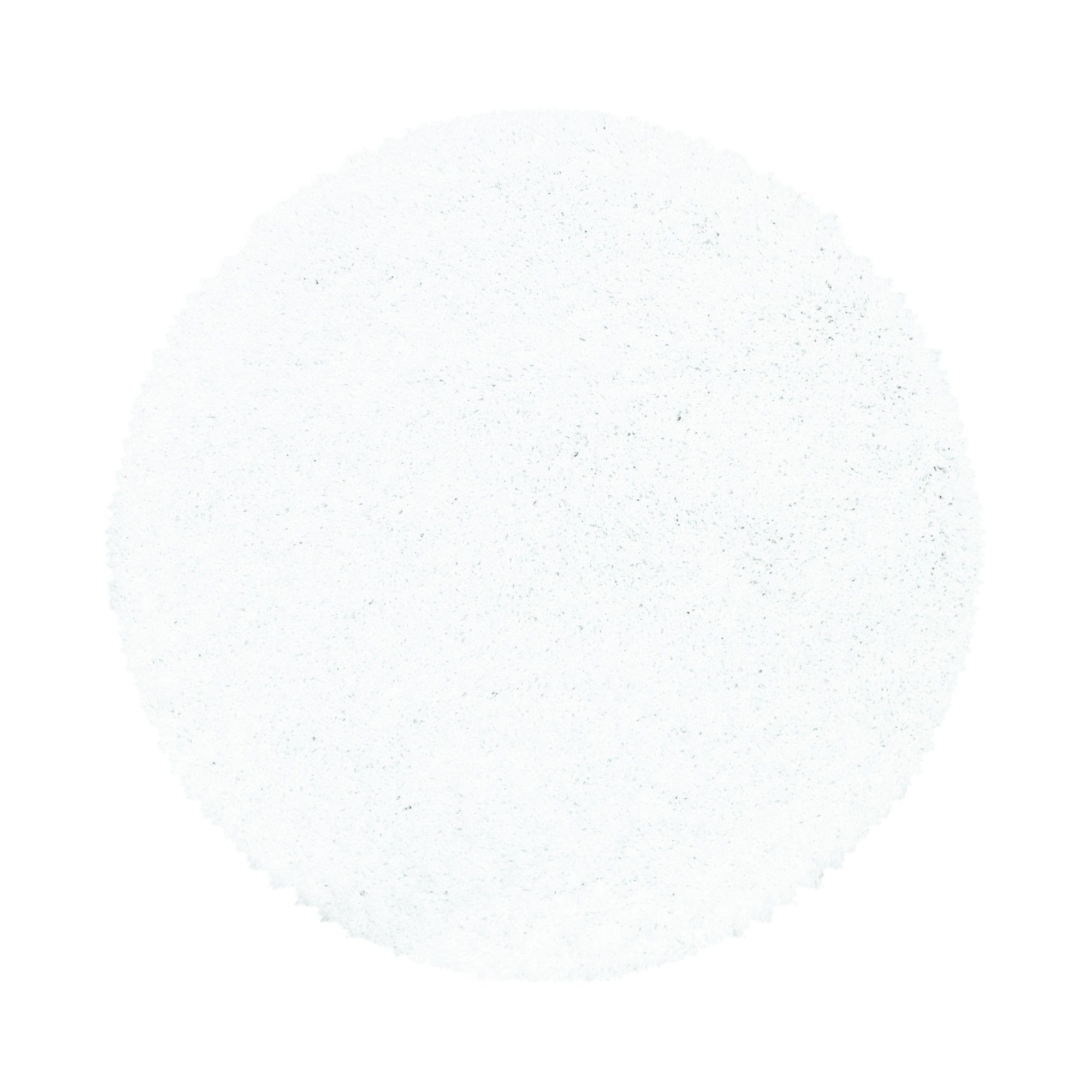 Tappeto Sydney 3000 Round Unicolor Bianco & AYYTPCH-SYDNEY3000WHITE-ROUND