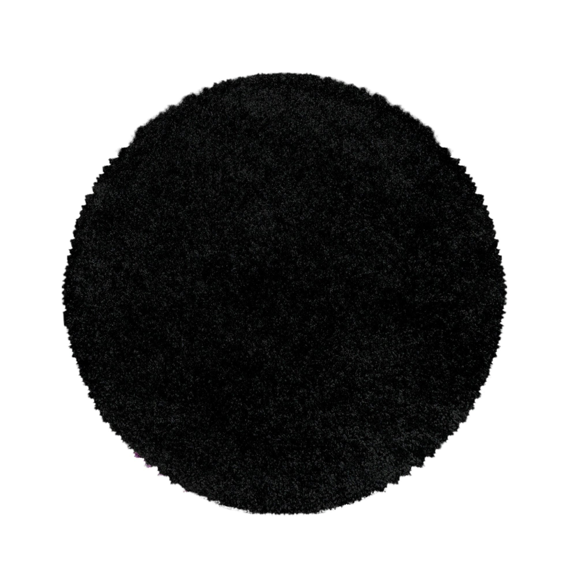 Tappeto Sydney 3000 Round Unicolor Nero & AYYTPCH-SYDNEY3000BLACK-ROUND
