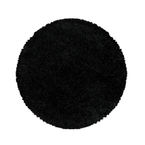 Tappeto Sydney 3000 Round Unicolor Nero & AYYTPCH-SYDNEY3000BLACK-ROUND
