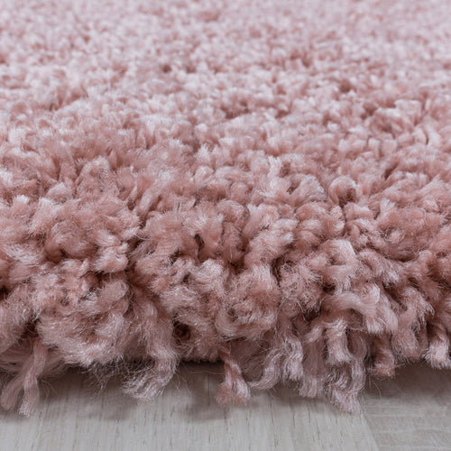 Tappeto Sydney 3000 Round Unicolor Rosa (1)