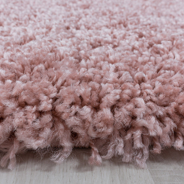Tappeto Sydney 3000 Round Unicolor Rosa (1)