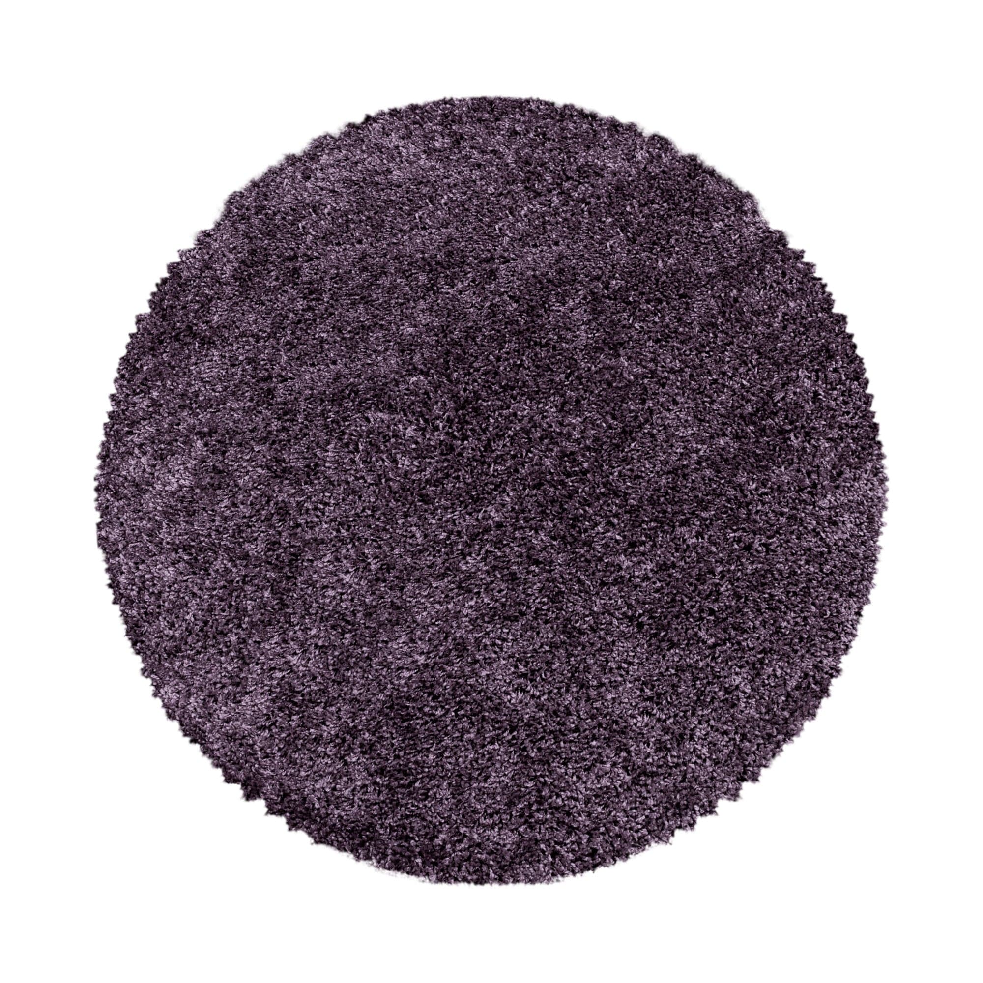 Tappeto Sydney 3000 Round Unicolor Violetto & AYYTPCH-SYDNEY3000VIOLETT-ROUND