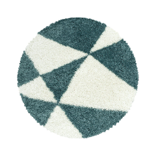 Tappeto Tango 3101 Round Geometric Blu & AYYTPCH-TANGO3101BLUE-ROUND & AYYTPCH-TANGO3101BLUE-ROUND