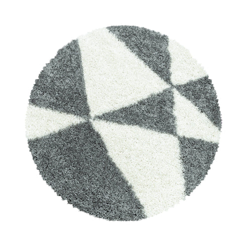 Tappeto Tango 3101 Round Geometric Grigio & AYYTPCH-TANGO3101GREY-ROUND