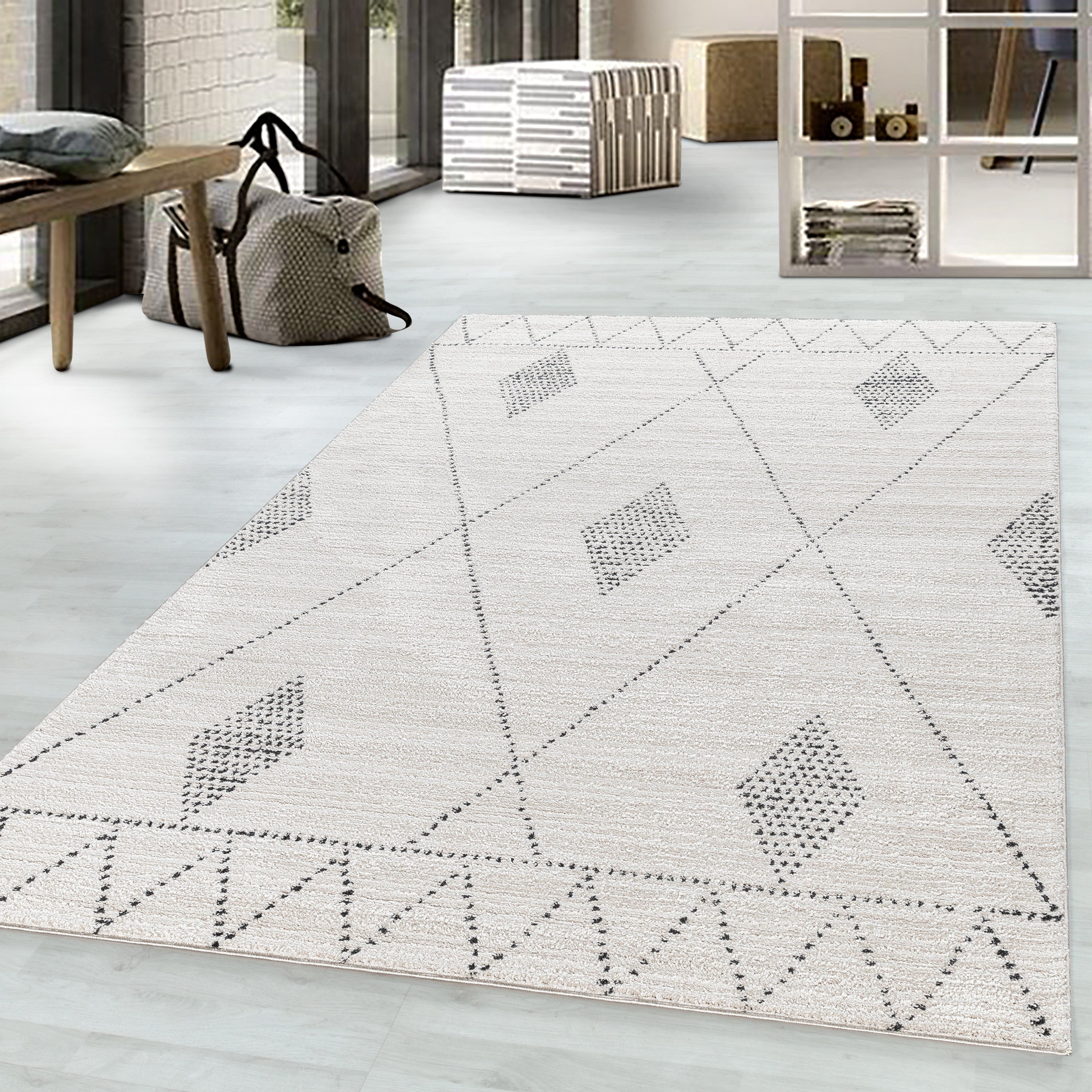Tappeto Taznaxt 5107 Berber Design Crema (1)