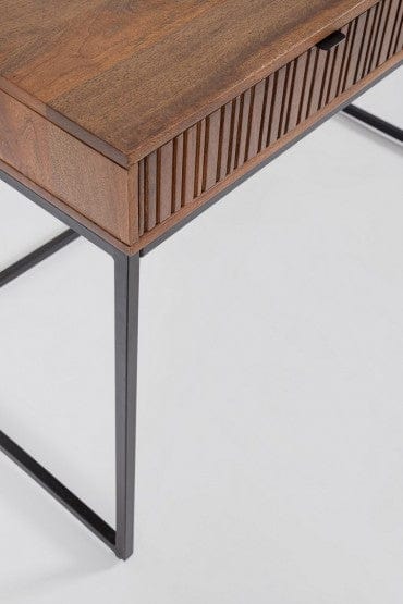 Bizzotto Tavolino consolle con 1 cassetto Tadita Naturale
