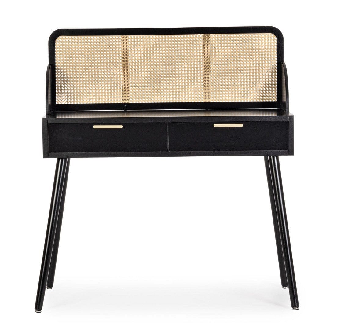 Bizzotto Tavolino consolle con 2 cassetti Josine Nero